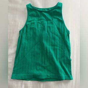 Eye Candy Green Ribbed Top